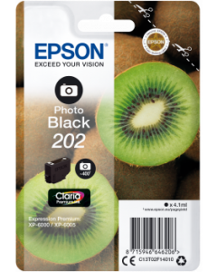 Epson Original T02F1 Kiwi 202 Photo Black Ink Cartridge