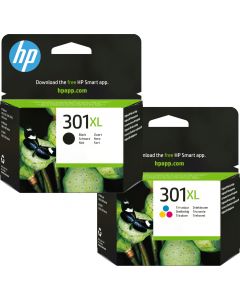 HP 301XL Black &amp; Colour Ink Cartridge Bundle Pack