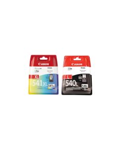 Canon CL-541XL Colour 5226B005 and PG-540L Black 5224B001 Ink Cartridge Bundle