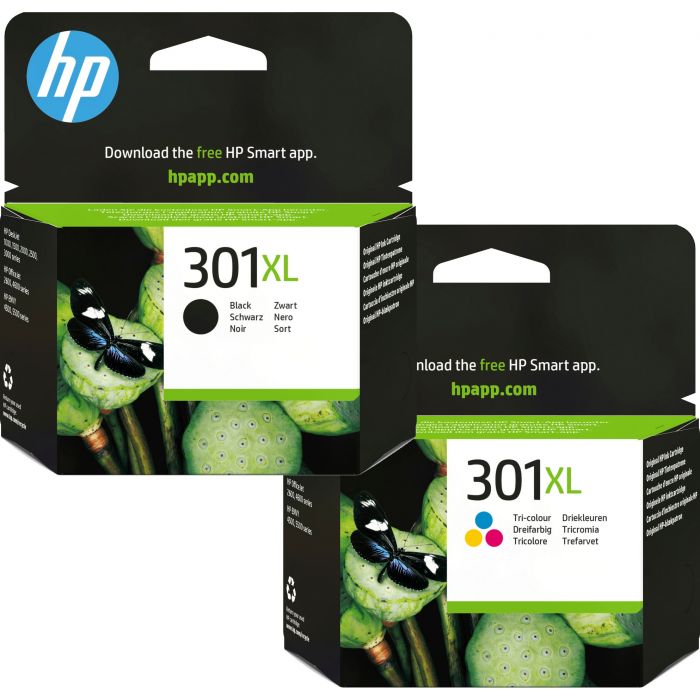 Manieren een keer Bekwaamheid HP 301XL Black & Colour Ink Cartridge Bundle Pack